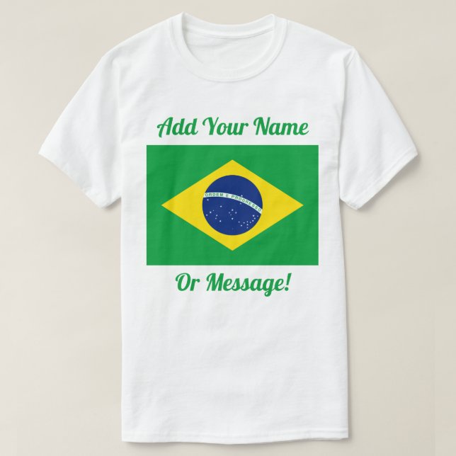 Camiseta Bandera brasileña (Diseño del anverso)