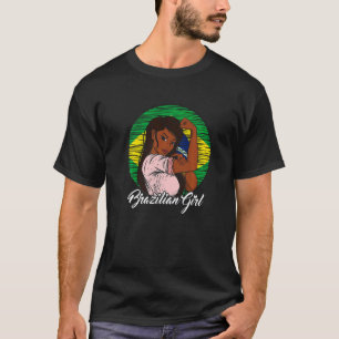 Camiseta Bandera brasileña Brasil Chica 1
