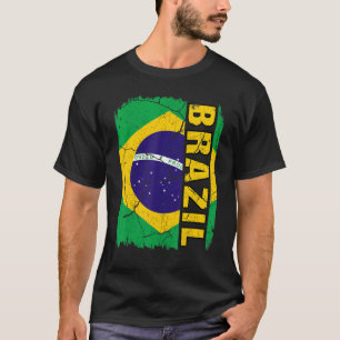 Camiseta Bandera brasileña de origen vintage