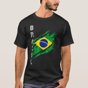 Camiseta Bandera brasileña heroica brasileña causa revuelo 