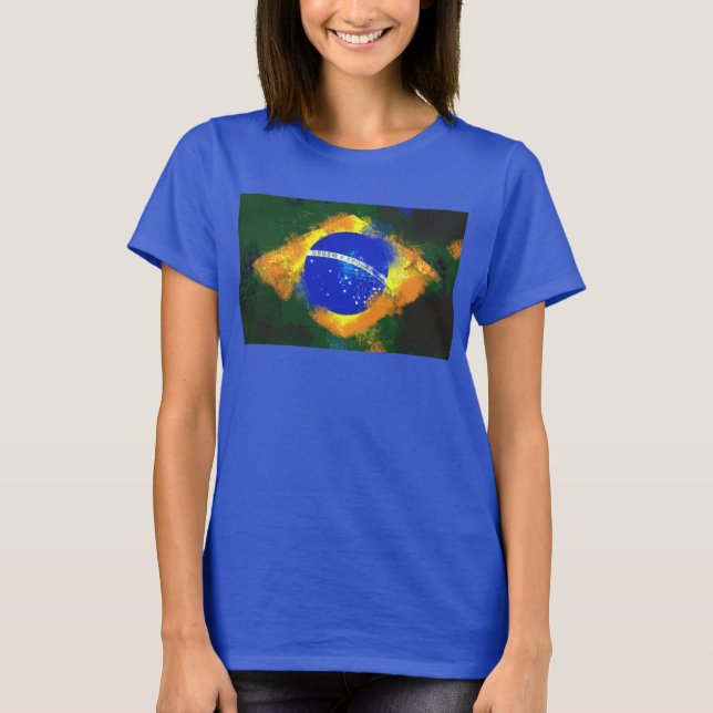 Camiseta Bandera brasilera BR (Anverso)