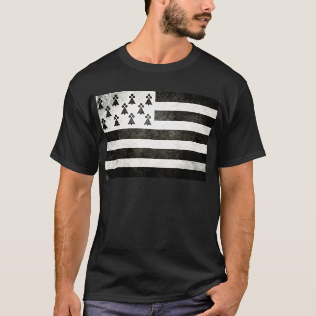 Camiseta Bandera Bretaña Vintage (Anverso)