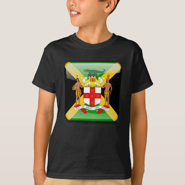 Camiseta Bandera brillante jamaicana (Anverso)