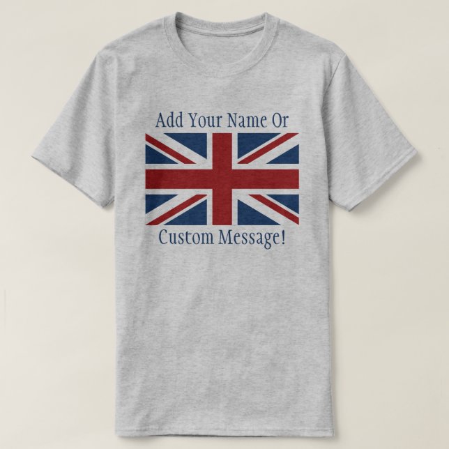 Camiseta Bandera británica (Diseño del anverso)