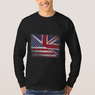 Camiseta Bandera Británica Americana Gran Bretaña Jack.