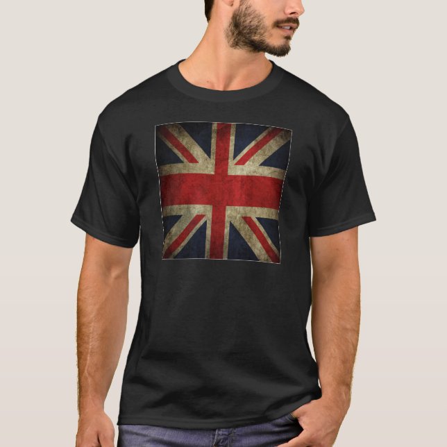 Camiseta Bandera británica BRITÁNICA de Union Jack de la (Anverso)