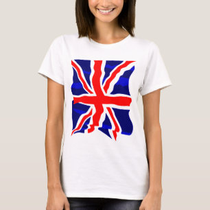 Camiseta Bandera británica BRITÁNICA retra del tigre 80s 