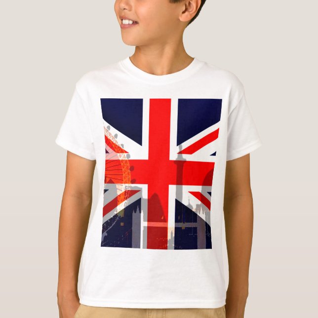 Camiseta Bandera británica de Londres_ (Anverso)