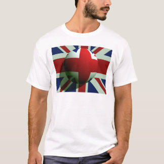 Camiseta Bandera británica del globo