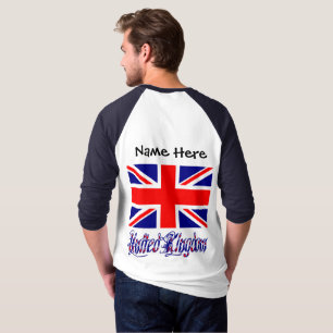 Camiseta Bandera británica del Reino Unido Personalización 