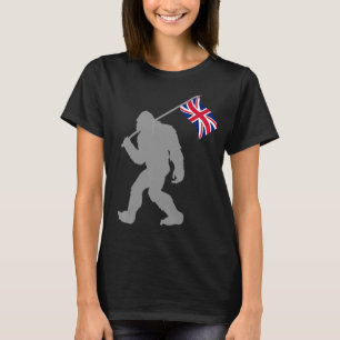 Camiseta Bandera Británica En Bandera Del Reino Unido