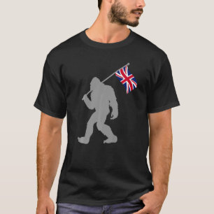 Camiseta Bandera Británica En Bandera Del Reino Unido