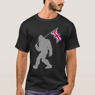 Camiseta Bandera Británica En Bandera Del Reino Unido