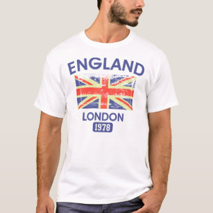 Camiseta Bandera británica Inglaterra Londres 1978