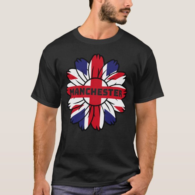Camiseta Bandera Británica Inglaterra Reino Unido Girasol M (Anverso)
