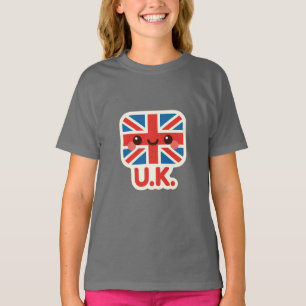 Camiseta Bandera británica Kawaii - Diseño británico bonito
