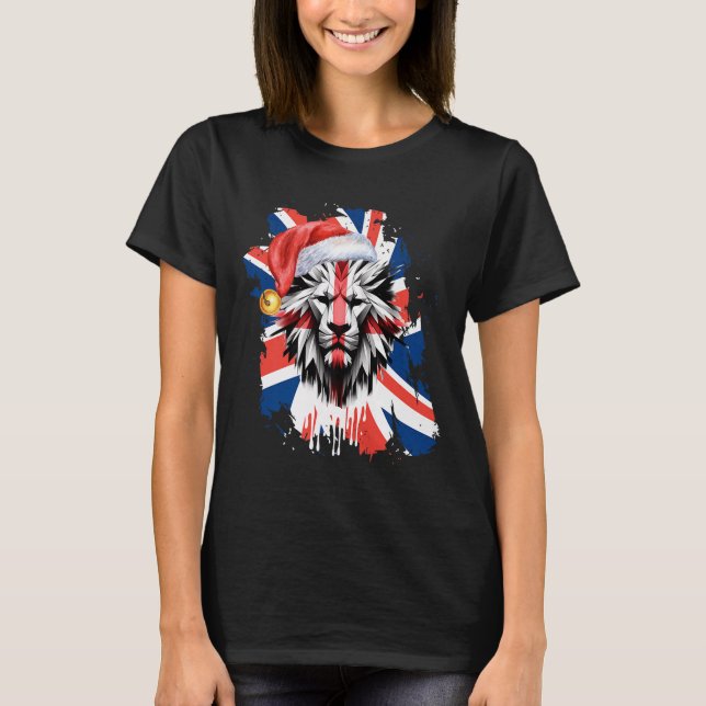 Camiseta Bandera británica Navidades Uk English Premium (Anverso)