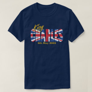 Camiseta Bandera británica Rey Carlos