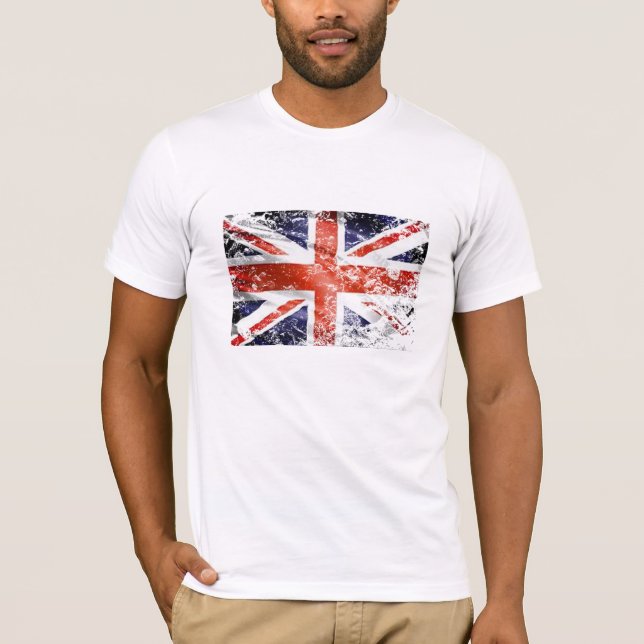 Camiseta Bandera británica vintage English Union (Anverso)