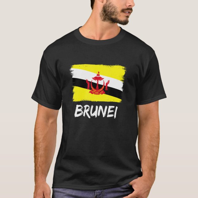 Camiseta Bandera bruneana Brunei (Anverso)