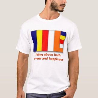 Camiseta Bandera budista, estando sobre dolor y happ…