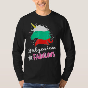 Camiseta Bandera búlgara de unicornio