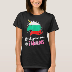 Camiseta Bandera búlgara de unicornio