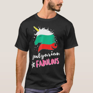 Camiseta Bandera búlgara de unicornio