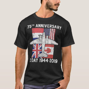 Camiseta Bandera C-47 del 75 aniversario del desembarco de 