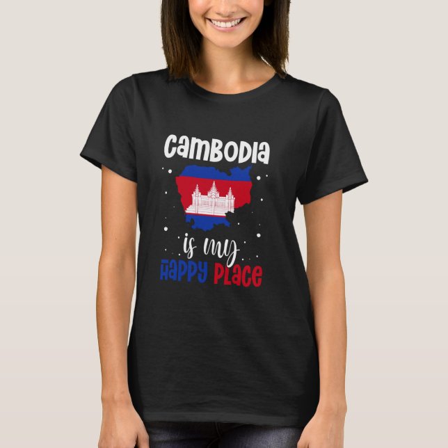 Camiseta Bandera camboyana 1 (Anverso)