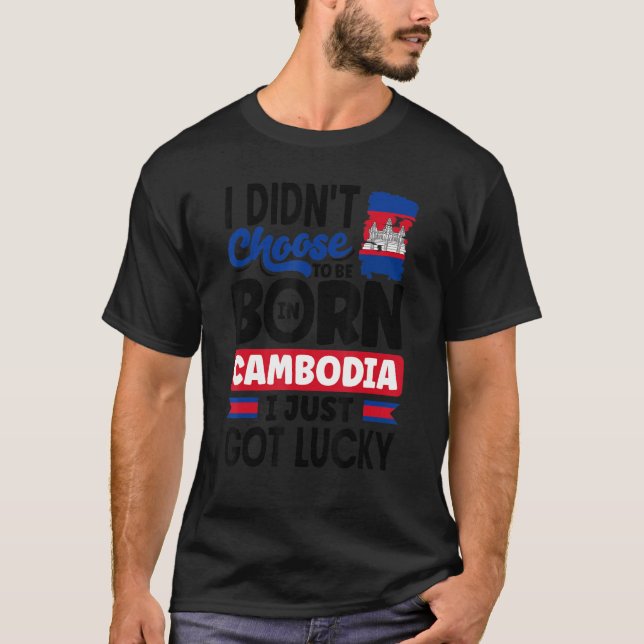 Camiseta Bandera camboyana de Camboya que acabo de tener su (Anverso)
