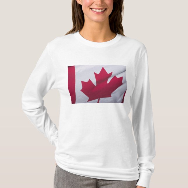 Camiseta Bandera canadiense. (Anverso)