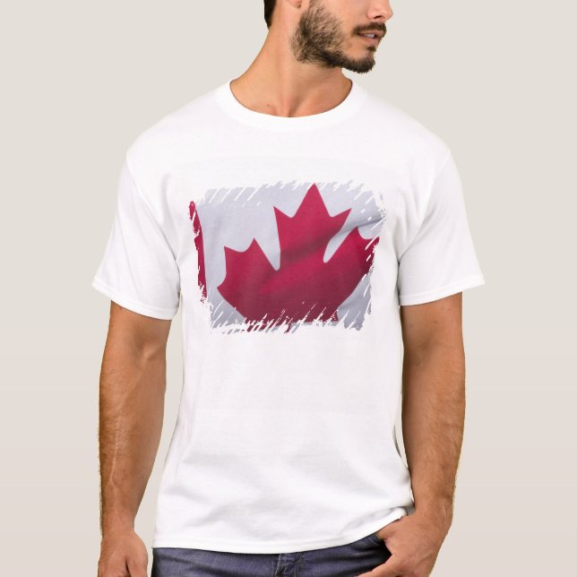 Camiseta Bandera canadiense. (Anverso)