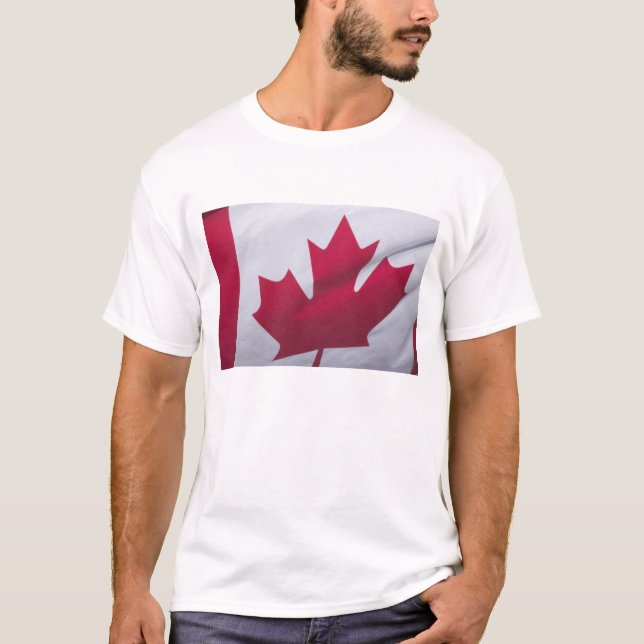 Camiseta Bandera canadiense. (Anverso)