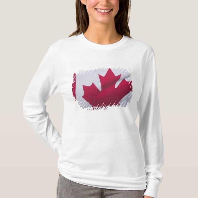 Camiseta Bandera canadiense. (Anverso)
