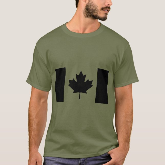 Camiseta Bandera canadiense: Apagón (Anverso)