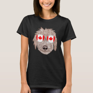 Camiseta Bandera canadiense Bedlington Terrier Dog Canada P
