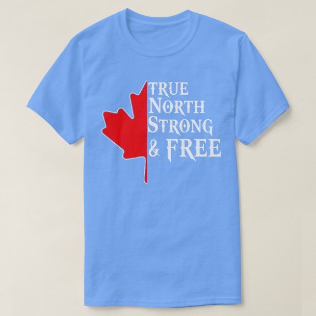 Camiseta Bandera canadiense C de hoja de arce libre en el n (Diseño del anverso)
