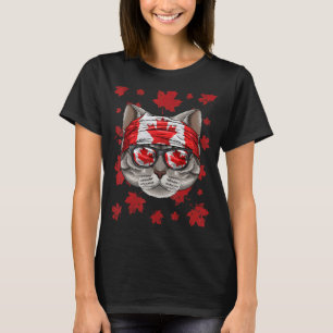 Camiseta Bandera canadiense canadiense de Shorthair Patriot
