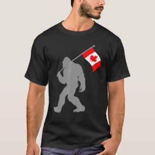 Camiseta Bandera Canadiense Con Bandera Canadiense