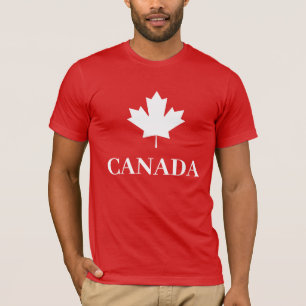 Camiseta Bandera canadiense de hoja de arce