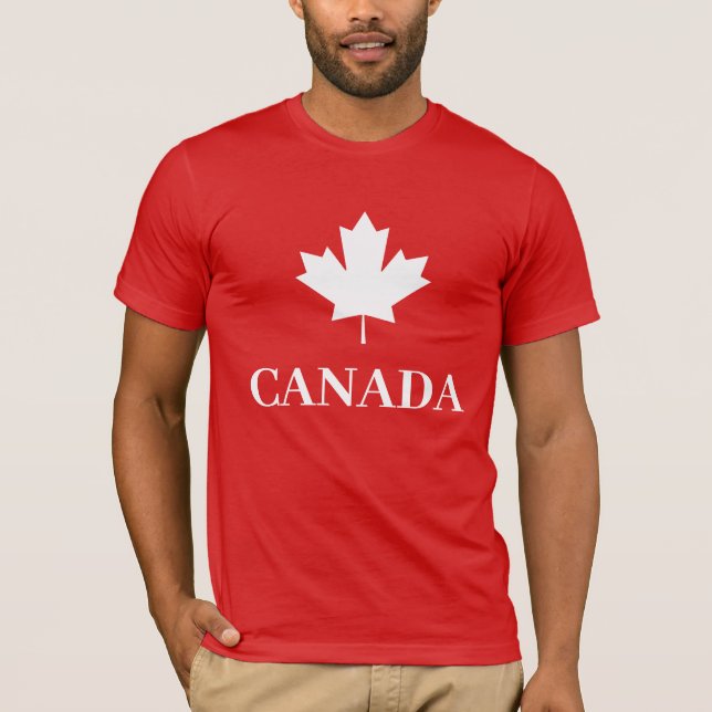Camiseta Bandera canadiense de hoja de arce (Anverso)
