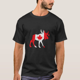 Camiseta Bandera canadiense de hojas de maíz