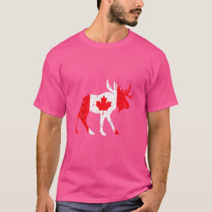 Camiseta Bandera canadiense de hojas de maíz