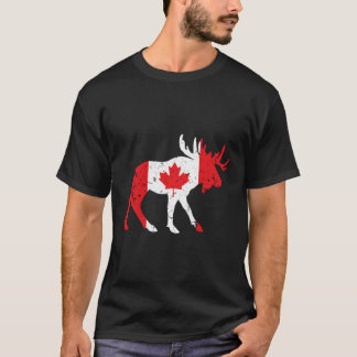 Camiseta Bandera canadiense de hojas de maíz
