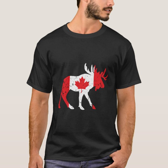 Camiseta Bandera canadiense de hojas de maíz (Anverso)