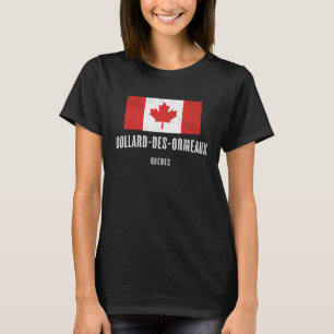 Camiseta Bandera canadiense de la ciudad de Dollard des Orm