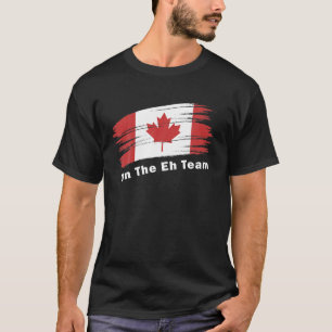 Camiseta Bandera Canadiense De La Hoja De Maple En El Día D