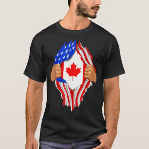 Camiseta Bandera canadiense dentro de mí Canadá