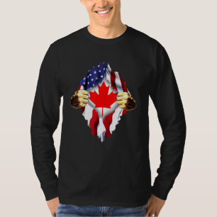 Camiseta Bandera canadiense dentro de mí Canadá